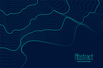 Abstract blue background with turquoise contour lines Free Vector Abstract blue background with turquoise contour lines Free Vector