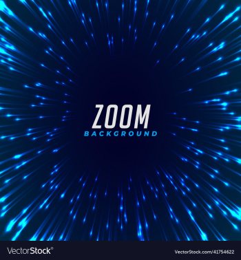 abstract blue glowing zoom effect background