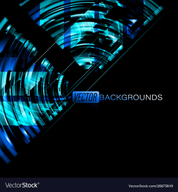 Abstract blue neon colors on a black vector image Abstract blue neon colors on a black vector image
