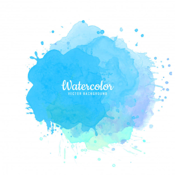 Abstract blue watercolor splash background Free Vector Abstract blue watercolor splash background Free Vector