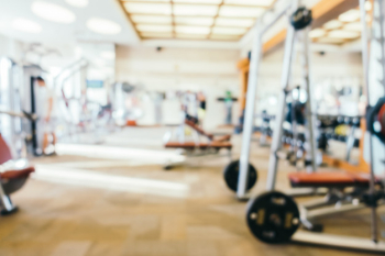 Abstract blur gym room Abstract blur gym room