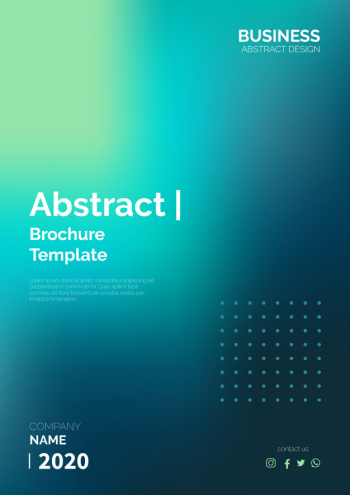 Abstract brochure template ready to print