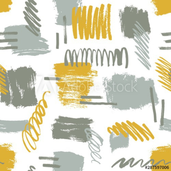 Abstract brushstrokes and scribbles vector seamless pattern Abstract brushstrokes and scribbles vector seamless pattern