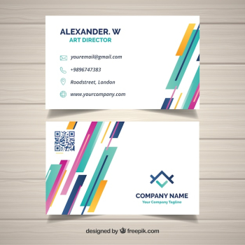 Abstract business card