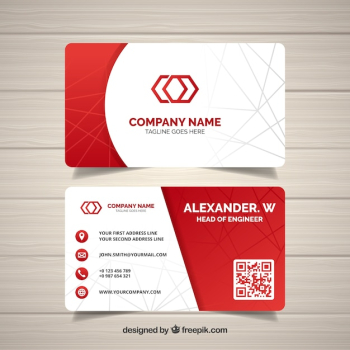 Abstract business card