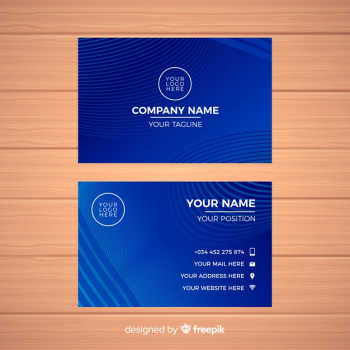 Abstract business card template