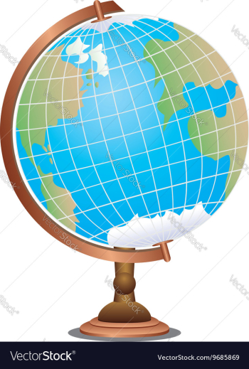 Abstract Cartoon Globe vector image Abstract Cartoon Globe vector image