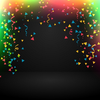 Abstract celebration background with confetti