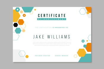 Abstract certificate template design Free Vector Abstract certificate template design Free Vector