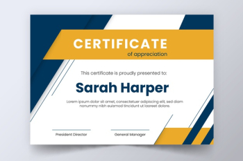 Abstract certificate template Free Vector Abstract certificate template Free Vector