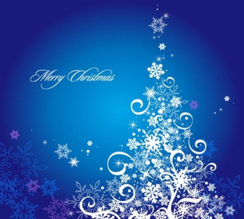 Abstract Christmas Tree Floral Abstract Christmas Tree Floral