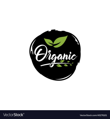 abstract circle organic leafs badge logo abstract circle organic leafs badge logo