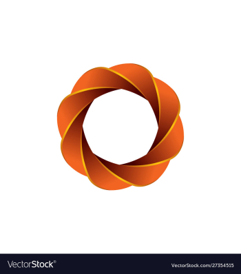 Abstract circle swirl logo design elements vector image Abstract circle swirl logo design elements vector image