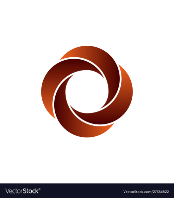 Abstract circle swirl logo design elements vector image Abstract circle swirl logo design elements vector image