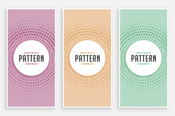 Abstract circular halftone pattern set Free Vector Abstract circular halftone pattern set Free Vector