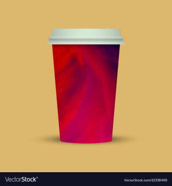 Abstract coffee cup to go vector image Abstract coffee cup to go vector image