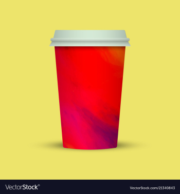 Abstract coffee cup to go vector image Abstract coffee cup to go vector image