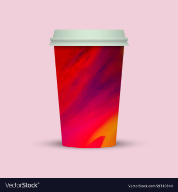 Abstract coffee cup to go vector image Abstract coffee cup to go vector image