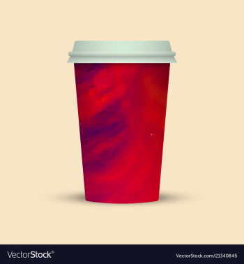 Abstract coffee cup to go vector image Abstract coffee cup to go vector image