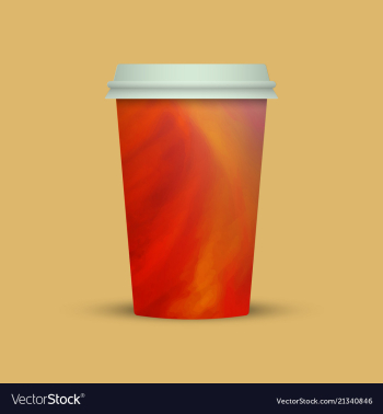Abstract coffee cup to go vector image Abstract coffee cup to go vector image