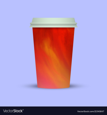 Abstract coffee cup to go vector image Abstract coffee cup to go vector image