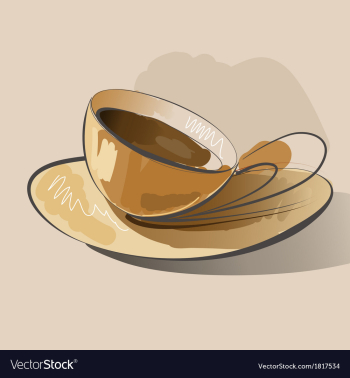 Abstract coffee vector image Abstract coffee vector image