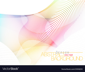 Abstract colored row scene vector image