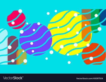 abstract colorful big dot and stick in blue abstract colorful big dot and stick in blue