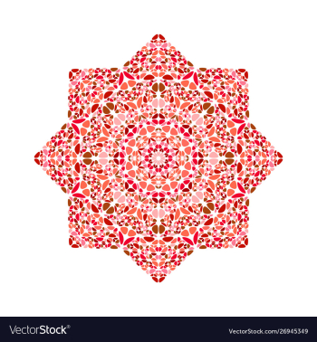 Abstract colorful isolated geometrical petal star vector image Abstract colorful isolated geometrical petal star vector image