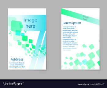 Abstract composition business card set box block vector image Abstract composition business card set box block vector image