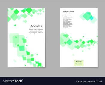 Abstract composition business card set box block vector image Abstract composition business card set box block vector image