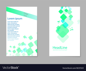 Abstract composition business card set box block vector image Abstract composition business card set box block vector image