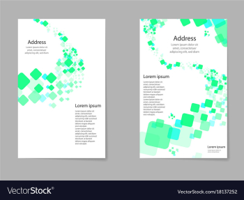 Abstract composition business card set box block vector image Abstract composition business card set box block vector image
