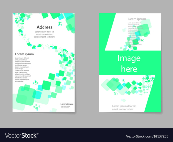 Abstract composition business card set box block vector image Abstract composition business card set box block vector image