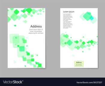 Abstract composition business card set box block vector image Abstract composition business card set box block vector image