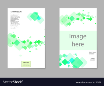 Abstract composition business card set box block vector image Abstract composition business card set box block vector image