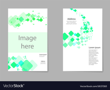 Abstract composition business card set box block vector image Abstract composition business card set box block vector image