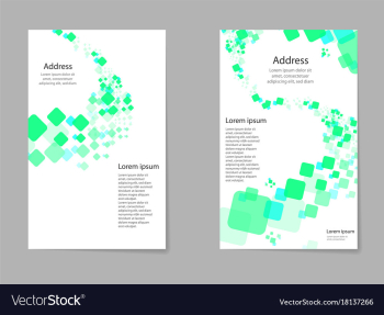 Abstract composition business card set box block vector image Abstract composition business card set box block vector image