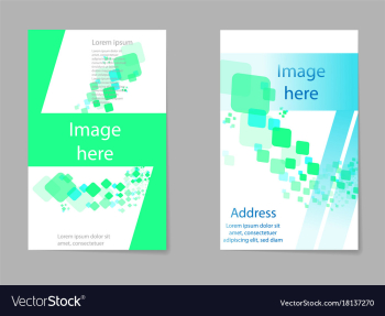 Abstract composition business card set box block vector image Abstract composition business card set box block vector image