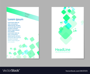 Abstract composition business card set box block vector image Abstract composition business card set box block vector image