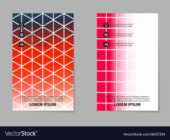 Abstract composition business card set box block vector image Abstract composition business card set box block vector image
