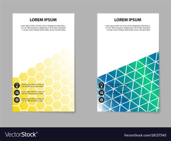Abstract composition business card set box block vector image Abstract composition business card set box block vector image