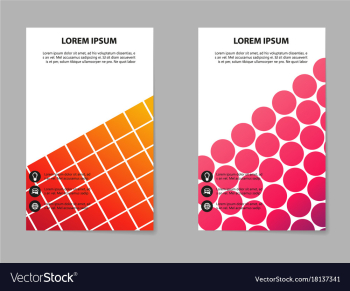Abstract composition business card set box block vector image Abstract composition business card set box block vector image