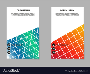 Abstract composition business card set box block vector image Abstract composition business card set box block vector image