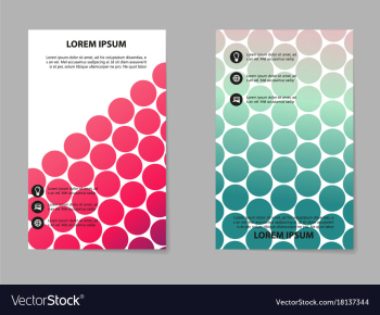 Abstract composition business card set box block vector image Abstract composition business card set box block vector image