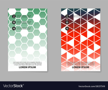 Abstract composition business card set box block vector image Abstract composition business card set box block vector image