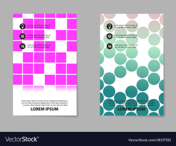 Abstract composition business card set box block vector image Abstract composition business card set box block vector image