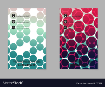 Abstract composition business card set box block vector image Abstract composition business card set box block vector image