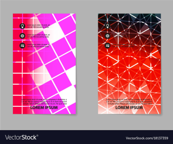 Abstract composition business card set box block vector image Abstract composition business card set box block vector image