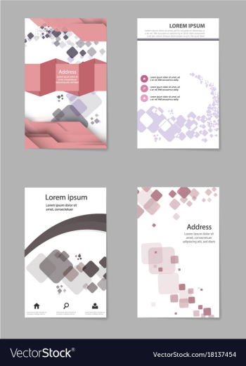 Abstract composition business card set box block vector image Abstract composition business card set box block vector image